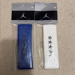 Jordan Men’s Headbands - Blue & White with Star Detail